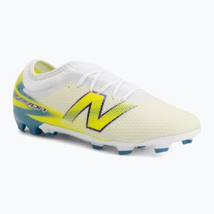 Детски футболни обувки New Balance Furon Team V9 FG white/alkaline green