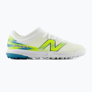 Детски футболни обувки New Balance Furon Team V9 TF white/alkaline green