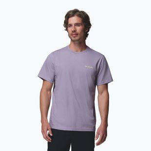 Мъжка тениска Columbia CSC Basic Logo Back Tee shale purple/linework c badge