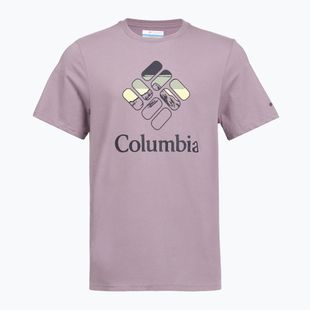 Мъжка тениска Columbia CSC Seasonal Graphic shale purple/heavenly stacked gem