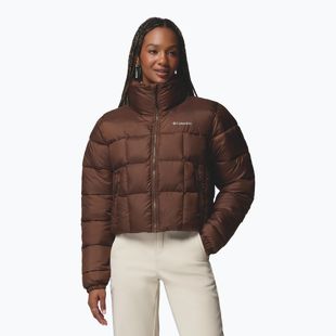 Дамско ватирано яке Columbia Puffect III Cropped tobacco