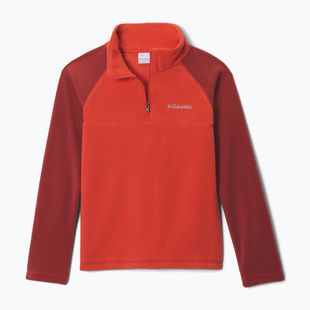 Детски поларен суитшърт Columbia Glacial Half Zip super sonic/red oxide