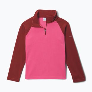 Детски поларен суитшърт Columbia Glacial Fleece Half Zip nico/red oxide