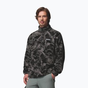 Мъжки поларен суитшърт Columbia Timber Crest MTR Fleece Printed HZ black/icypeaks