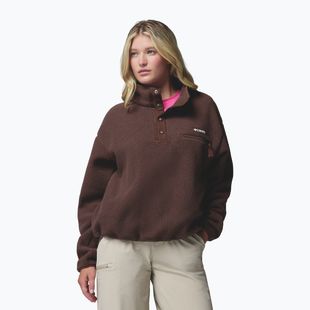 Дамски поларен суитшърт Columbia Helvetia II Cropped Half Snap Fleece tobacco