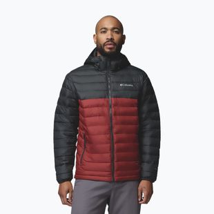 Мъжко яке Columbia Powder Lite II Hooded red oxide/shark