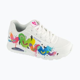 Дамски обувки SKECHERS Uno Open Your Heart white