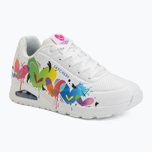 Дамски обувки SKECHERS Uno Open Your Heart white