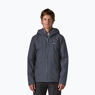 Мъжко яке за дъжд Patagonia Insulated Boulder Fork Rain smolder blue