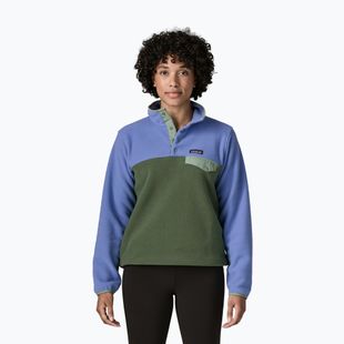 Дамски поларен суитшърт Patagonia Lightweight Synchilla Snap-T Pullover canopy green