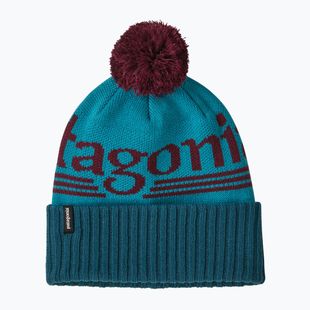Зимна шапка Patagonia Powder Town hut tripper logo: mako blue