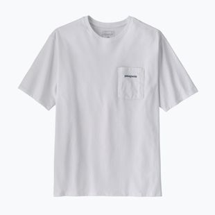 Мъжка тениска Patagonia Boardshort Logo Pocket Responsibili fiber white