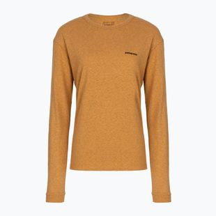 Дамска блуза с дълъг ръкав Patagonia P-6 Logo Responsibili-Tee LS dried mango