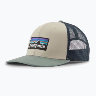 Шапка с козирка Patagonia P-6 Logo Trucker Hat pumice