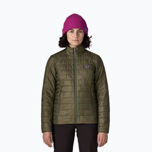 Дамско ватирано яке Patagonia Nano Puff basin green