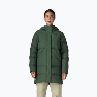 Дамско пухено палто Patagonia Sisar Down Parka canopy green