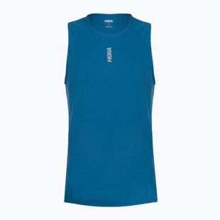 Мъжка тениска за бягане HOKA EveryRun Tank night glow blue