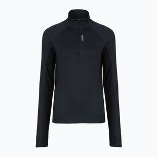 Дамски суитшърт за бягане HOKA Skyform Half Zip black heather