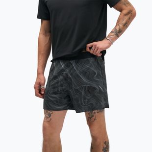 Мъжки шорти за бягане HOKA Glide Short 5" Brief CLF PRT black/white
