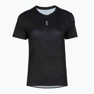 Дамска тениска за бягане HOKA EveryRun CLF PRT black/squid ink