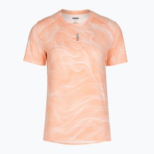 Дамска тениска за бягане HOKA EveryRun CLF PRT sunstone print