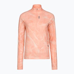 Дамски суитшърт за бягане HOKA Skyform Half Zip CLF PRT sunstone print