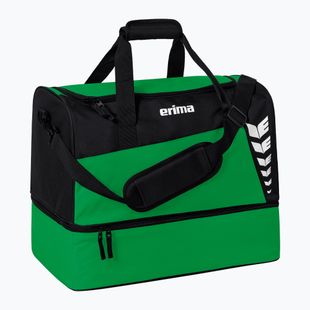 Спортна чанта ERIMA Six Wings Sports Bag With Bottom Compartment 60 l emerald/black