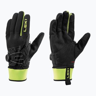 Ски ръкавици LEKI PRC Boa Shark black/neon yellow