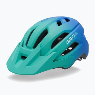 Детска велосипедна каска Giro Fixture II MIPS matte aqua green/blue jewel fade
