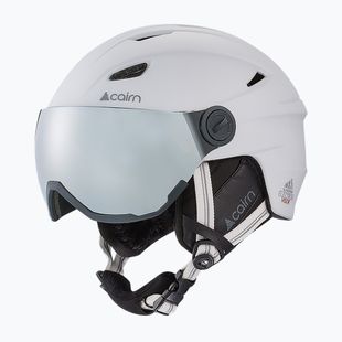 Скиорска каска Cairn Electron Visor mat white