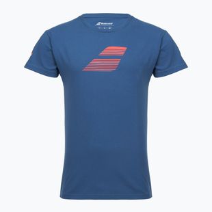 Мъжка тениска Babolat Exercise Big Flag dark blue
