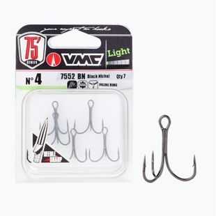Риболовна котва VMC Light Inline Treble Triple 7552BN black AVM350134