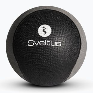 Медицинска топка Sveltus Rubber 1 kg сива/черна
