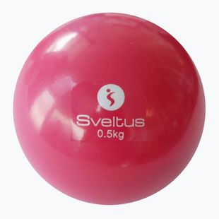 Медицинска топка Sveltus Weighted 0.5 кg red
