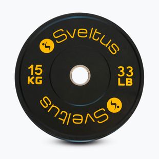 Олимпийски бъмпер тежести Sveltus Training 15 kg black