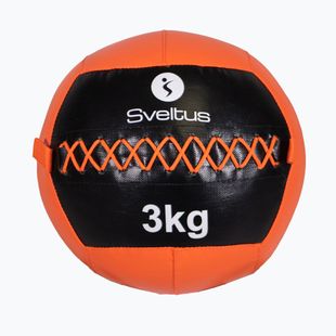 Медицинска топка Sveltus Wall Ball 3 kg black/red
