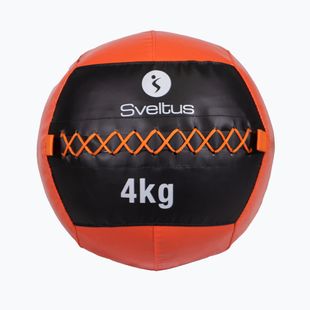 Медицинска топка Sveltus Wall Ball 4 kg black/red