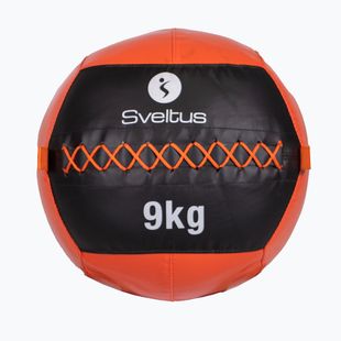 Медицинска топка Sveltus Wall Ball 9 kg black/red