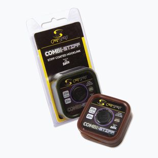Carp Spirit Combi Stiff 20M кафяв плетен лидер за шаран ACS640072
