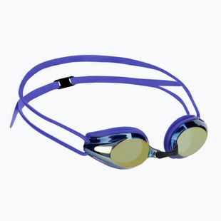 Детски очила за плуване arena Tracks JR Mirror blueeyellowcopper/blue/blue