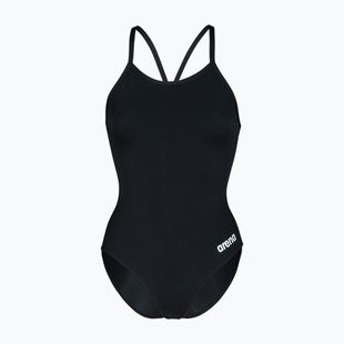 Дамски цял костюм за плуване Arena Team Light Drop Solid black/white
