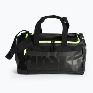 Чанта за плуване arena Spiky III 40 l dark smoke / neon yellow