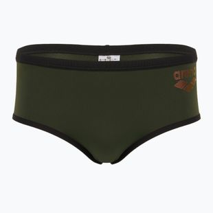 Мъжки боксерки за плуване arena One Low Waist Short Big Logo dark sage/black