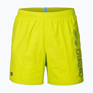 Мъжки бански шорти arena Fundamentals Arena Logo Boxer R artic lime/mangrove