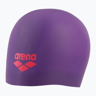 Шапка за плуване arena Long Hair plum/bright coral