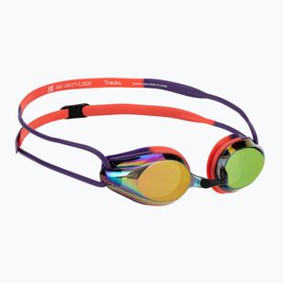 Очила за плуване arena Tracks Mirror copper/plum/bright coral