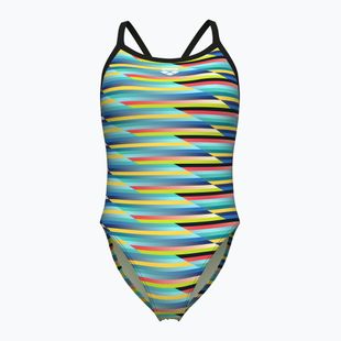 Дамски бански костюм от една част arena Racing Stripe Xcriss Cross black multi/black