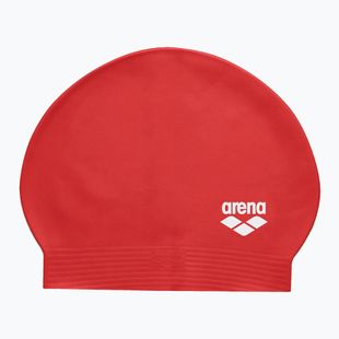 Шапка за плуване Arena Soft Latex II червена/бяла