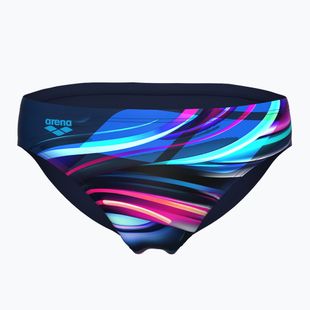 Мъжки слипове за плуване arena Bloom Swim Briefs multi navy/navy