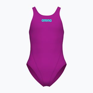 Детски цял бански костюм Arena Team Swim Tech Solid very fuchsia/water